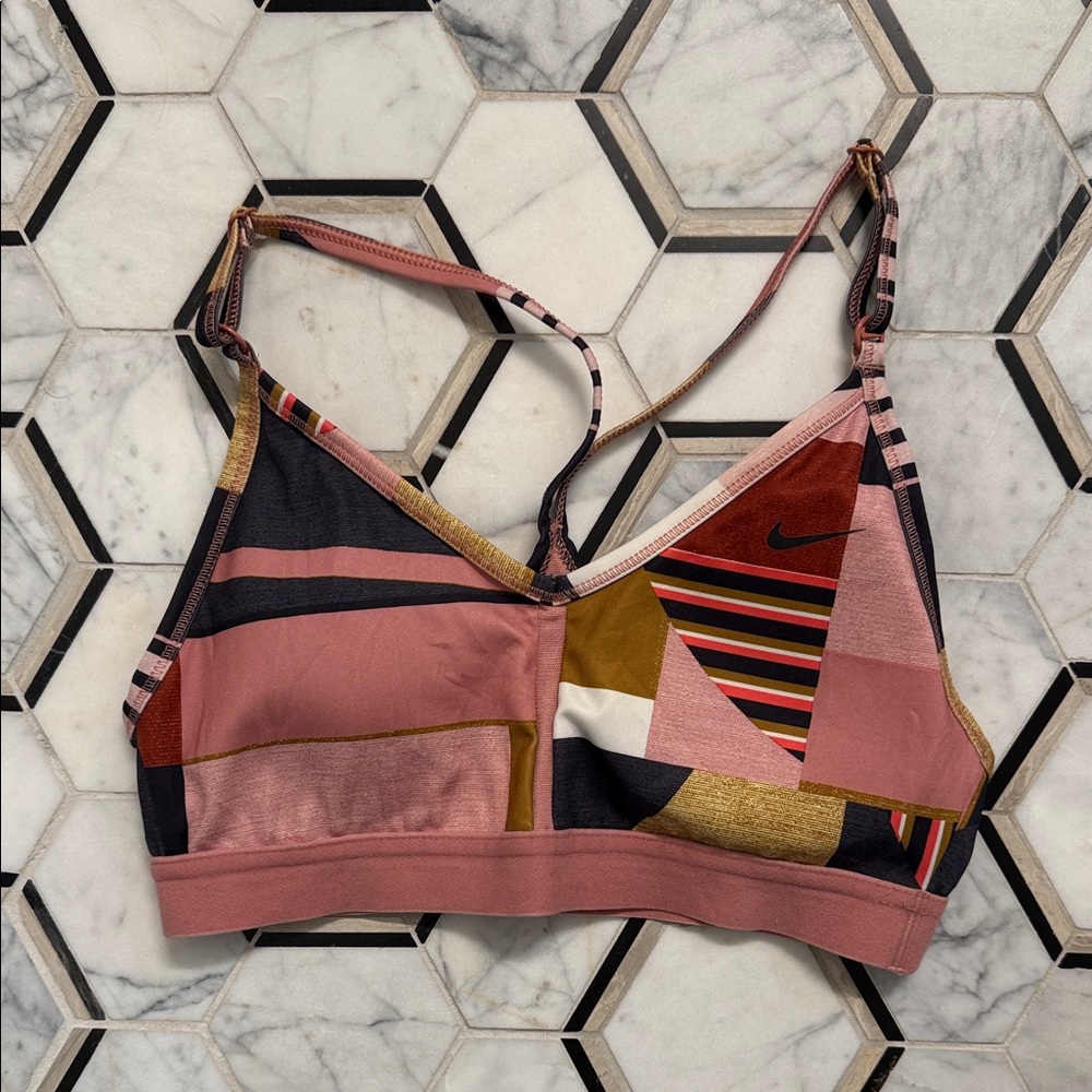 Nike Multicolor Patchwork Sports Bra